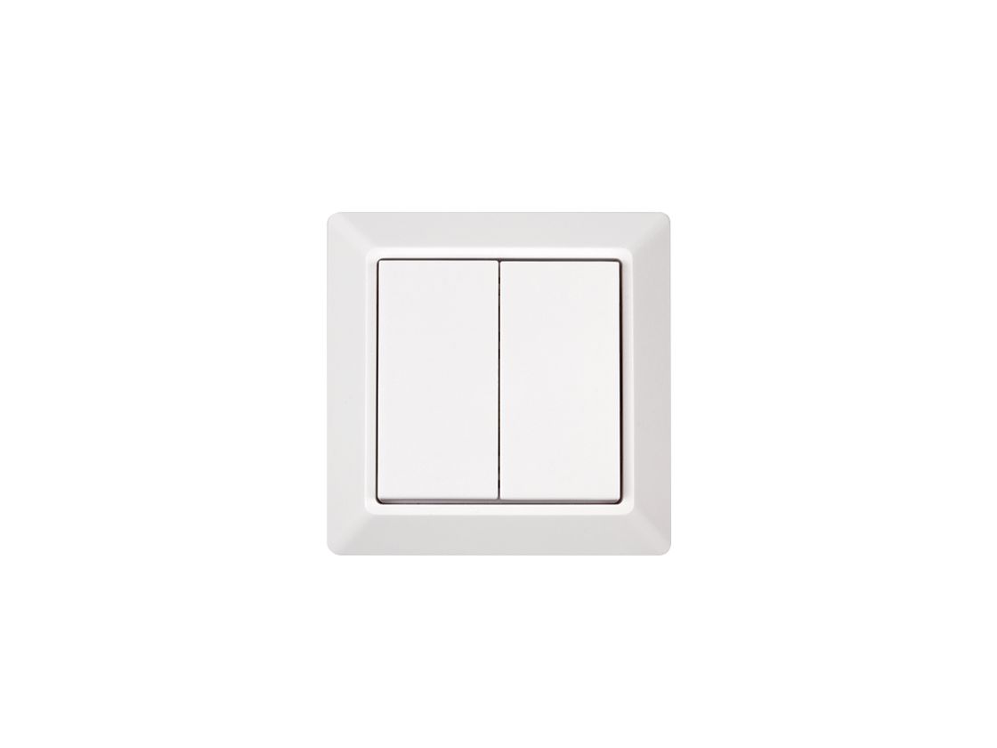 Белая настенная радио панель Easybus, вид спереди