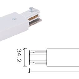 FLEX-коннектор для однофазного трека гибкий,  цвет: черный,CN2-BL-FLEX