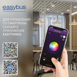 Управление освещением Easybus со смартфона, экран приложения