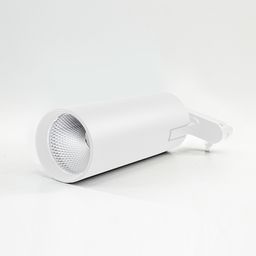 Белый трековый спот TL3P, вид спереди сбоку