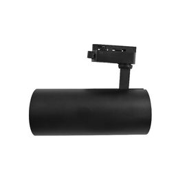 Трековый спот черный, боковой профиль корпуса