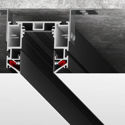 Профиль трека SY в потолке, вид сечения