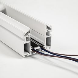 Встраиваемый трек SY, сечение профиля и провода