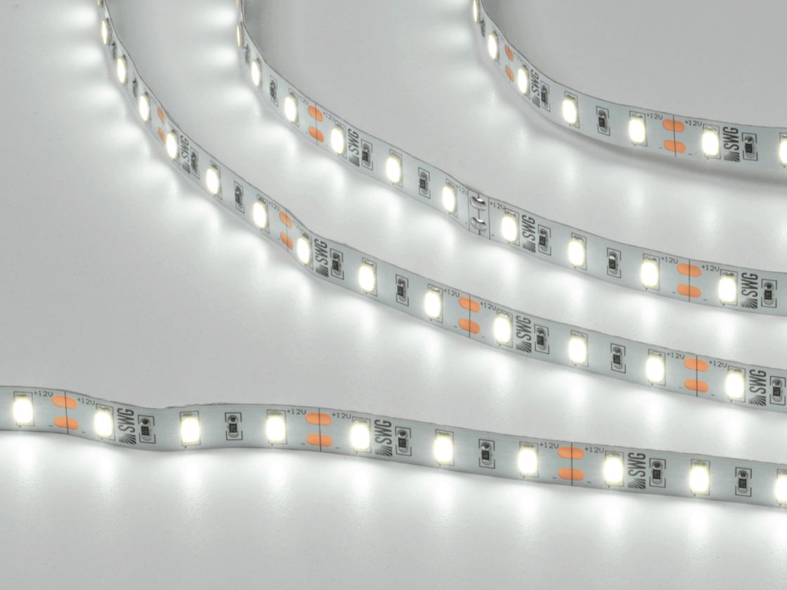 Светодиодная лента SWG SMD5630 в включенном состоянии