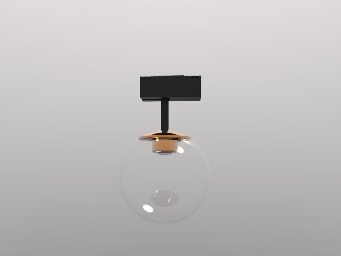 Накладной светильник-шар для трека SY, бронза