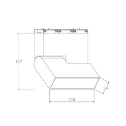 Светильник для трека SY черный, 10 Вт, 3000K, SY-601254-10-BL-WW