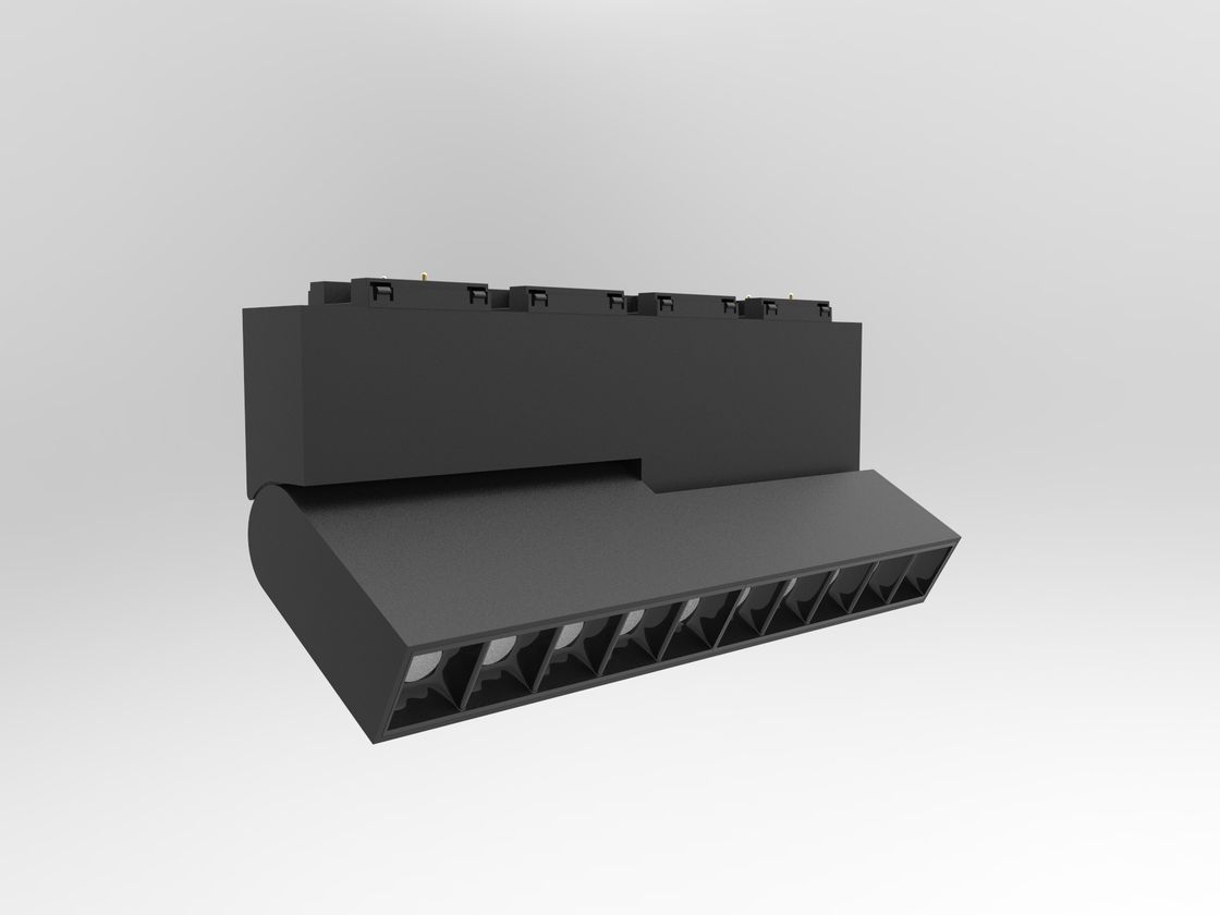 Трековый светильник SY с решёткой, вид под углом