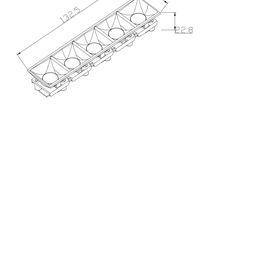 Внутренний модуль отражатель SY, 20W, Белый, 3000К, SY-15D-601255