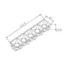 Внутренний модуль отражатель SY, 20W, Белый, 3000К, SY-15D-601255
