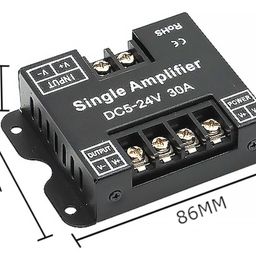 Усилитель, 30А,Черный, AMP-DIM-30A-BL