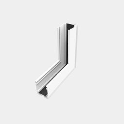 Угловой коннектор для накладного трека настенно-потолочный для серии SY ,Белый , SY-601902-CN-WH