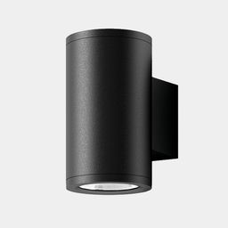 Настенный уличный светильник цилиндрический, темно-серый корпус RAL 7024