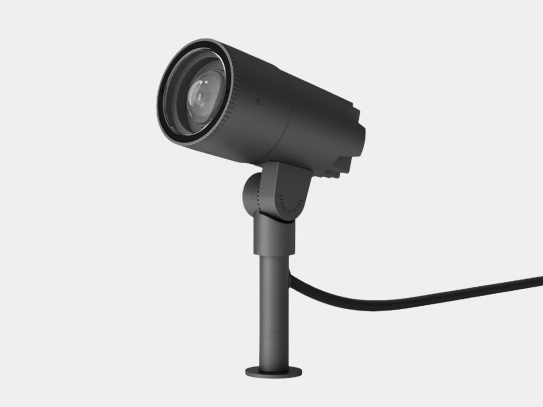 Ландшафтный светильник на стойке, тёмно-серый корпус