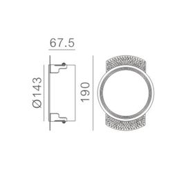 Бра декоративное , Черный, 3,5Вт, 3000K, IP20, FA-442119A-3.5-WW