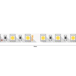 Схема сегмента ленты 24В с шагом резки