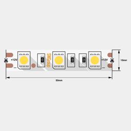 Светодиодная лента 5050, 60 LED/м, 14,4 Вт/м, 12В , IP20, Цвет: Красный, SWG560-12-14.4-R-M