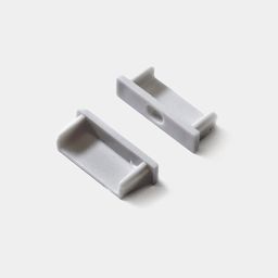 Две белые заглушки для профиля SF-2006