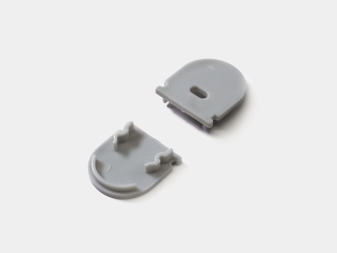 Белые заглушки для профиля SF-2121-RD, комплект 2 шт