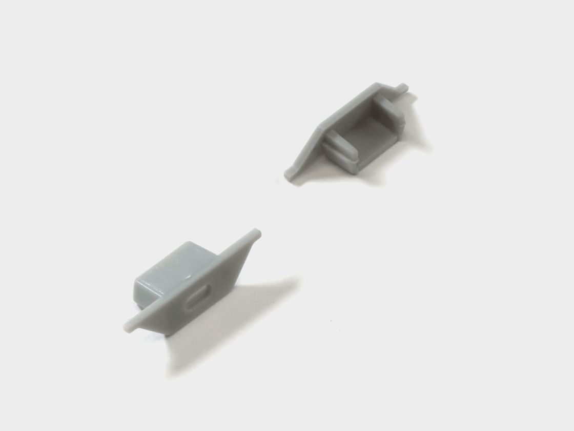 Белые заглушки для профиля RC-1030, комплект 2 шт