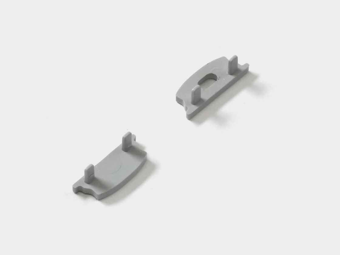 Две белые заглушки для профиля ARC-1806FLEX