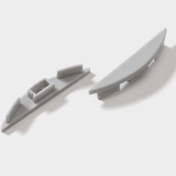 Белые заглушки для профиля ARC-608FL, две штуки