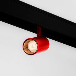 Светильник трековый для низковольтного трека SY красный, SY-601201-RD-10-36-NW