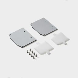 Заглушки для встраиваемого трека ECS-SY белый, алюминий, ECS-SY-CL-2-W