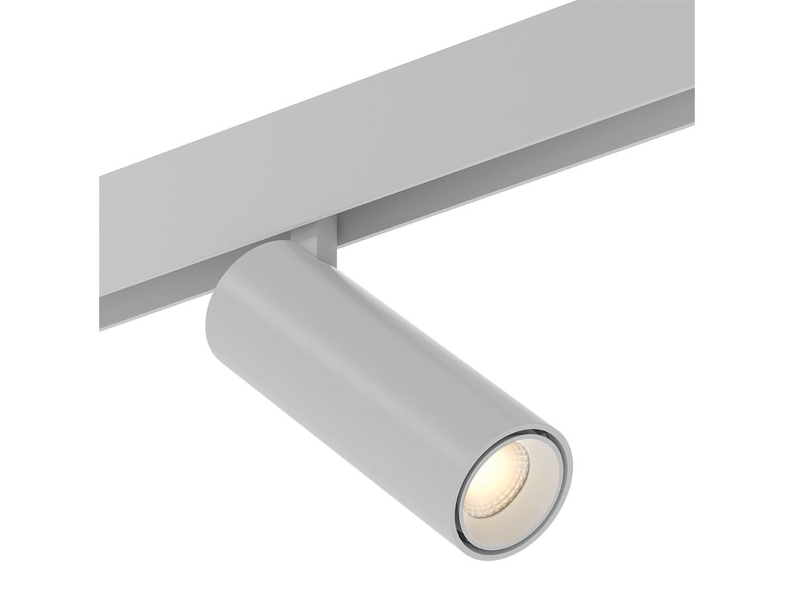 Белый магнитный трековый спот SY mini, вид сбоку