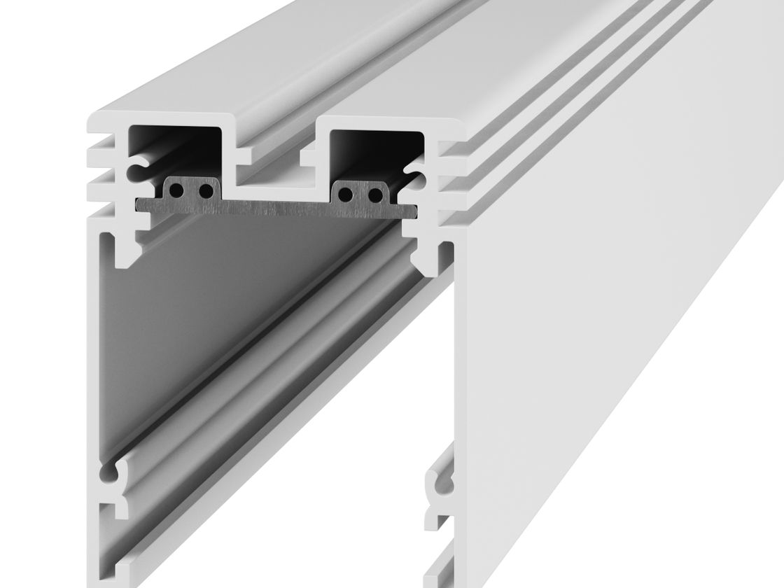 Профиль трека SY белый, сечение алюминиевого шинопровода