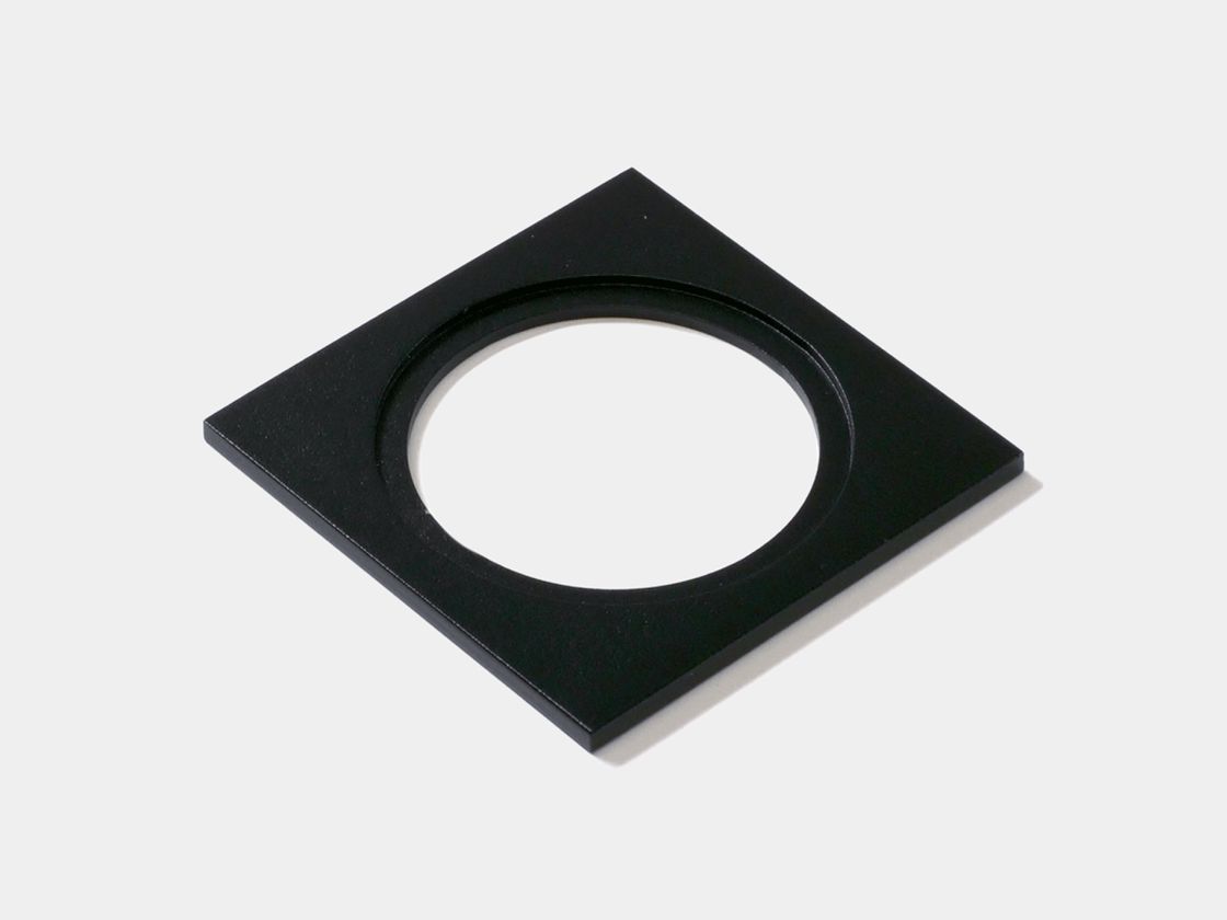 Квадратная черная алюминиевая рамка MINI COMBO, вид сверху