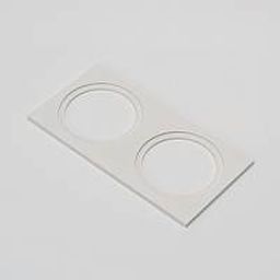 Белая квадратная двойная рамка MINI COMBO, вид сверху