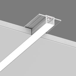 Встраиваемый профиль LG16 в гипсокартоне, вид под углом