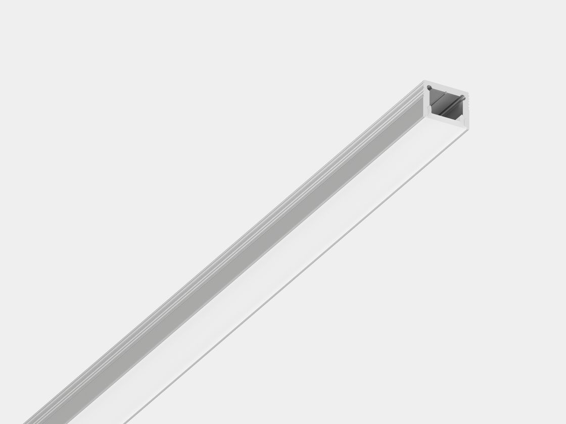 Профиль DesignLed LS1613 серебристый, вид под углом