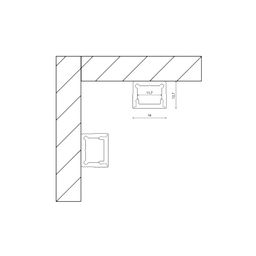 Чертеж профиля LS1613 с размерами сечения
