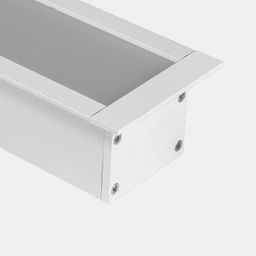 Встраиваемый алюминиевый профиль Design LED LE 4932, 2500 мм, белый, LE.4932-W-R