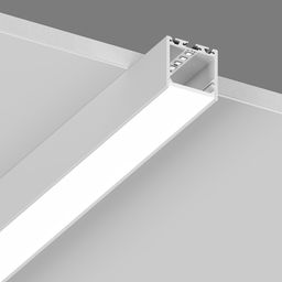 Профиль LS3535 на потолке, накладной линейный светильник