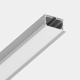 Алюминиевый профиль LE 6332 с экраном, вид под углом