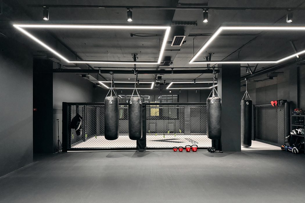 Клуб единоборств Elevate — подсветка