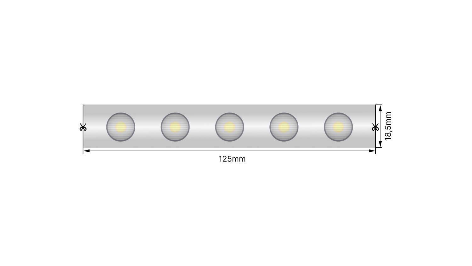 Лента светодиодная Wallwasher  2835, 48 LED/м, 18 Вт/м, 24В , IP67, Цвет: Холодный белый SWG pro 008219 008219
