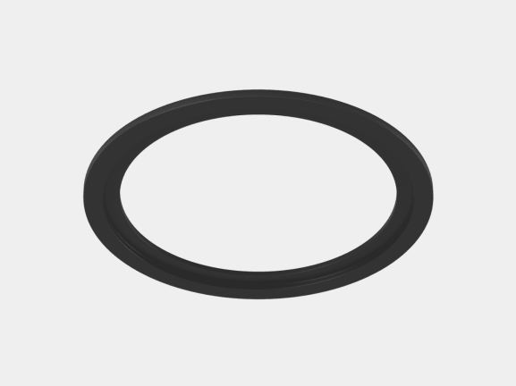Рамка для серии COMBO 1 круглая, черная, COMBO-1R1-BL