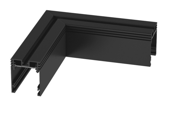 Коннектор угловой потолочный SY Черный Муар ,Серебро, SY-601901-CN-BLMR-PCB