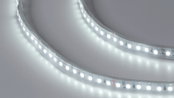 Светодиодная лента 3528, 120 LED/м, 9,6 Вт/м, 24В , IP66, Цвет: Холодный белый, SWG3120-24-9.6-W-66-M