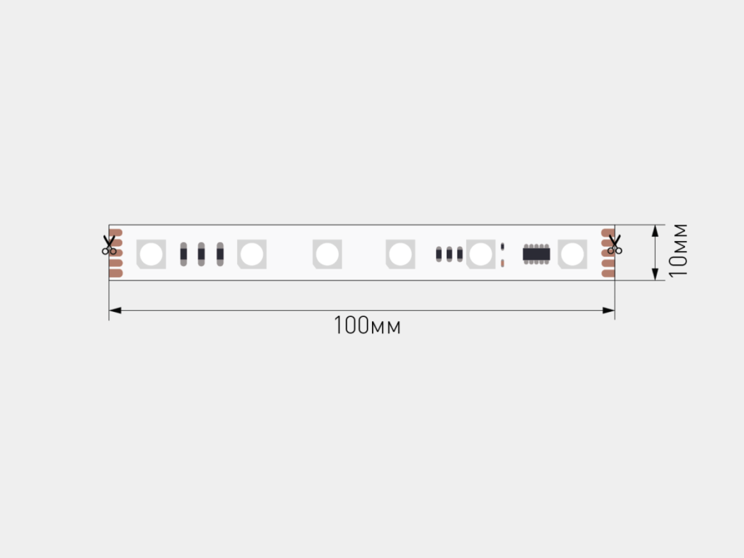 Светодиодная лента SPI, 5050, 60 LED/м, 12 Вт/м, 24В , IP20, Цвет: RGB SWG PRO SWG5PT60-24-12-WS2811RGB SWG5PT60-24-12-WS2811RGB