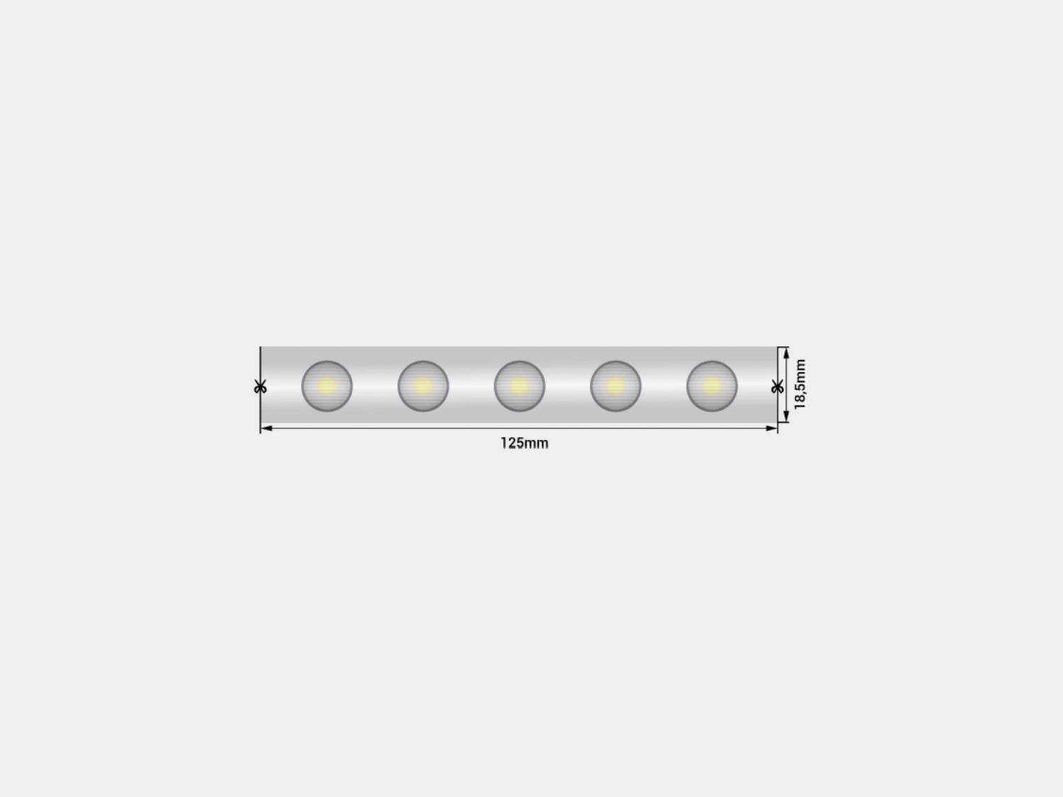 Светодиодная лента Wallwasher  2835, 48 LED/м, 18 Вт/м, 24В , IP67, Цвет: Теплый белый SWG PRO SWG-248-24-WW20/45-67 SWG-248-24-WW20/45-67