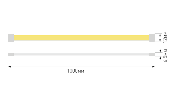 Фото Светодиодная лента SWG PRO COB, 480 LED/м, 10 Вт/м, 24В, IP67, Цвет: Нейтральный белый, SWG-COB480-24-10-NW-67 от магазина SWGShop.ru