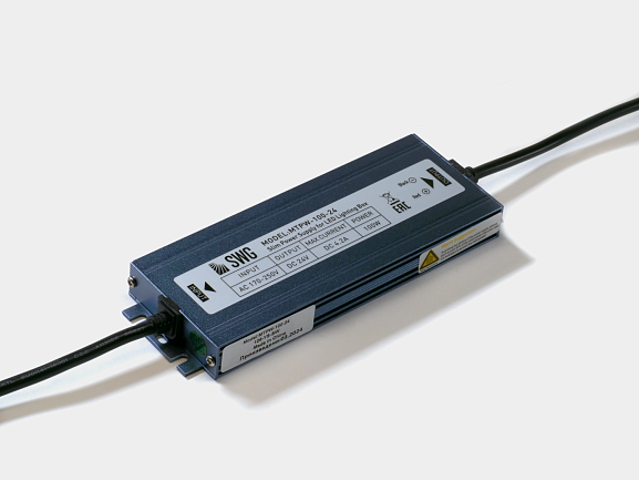 Фото Блок питания для светодиодных лент  TPW, 100 W Влагозащитный, 24 V, MTPW-100-24 от магазина SWGShop.ru