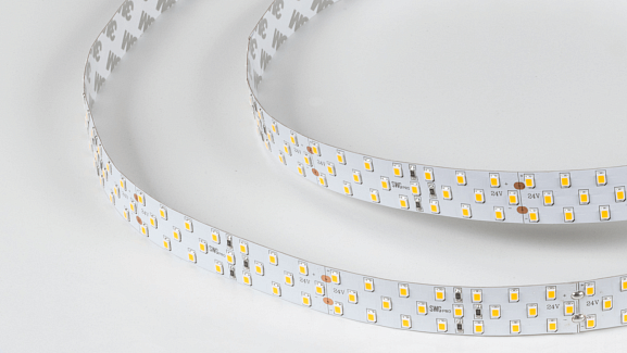 Фото Светодиодная лента SWG PRO 2835, 252 LED/м, 24 Вт/м, 24В , IP20, Цвет: Теплый белый, SWG2P252-24-24-WW-20 от магазина SWGShop.ru