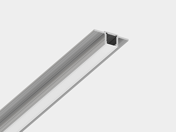 Фото Встраиваемый в гипсокартон алюминиевый профиль Design LED без видимой рамки LG16, 2500 мм, анодированный, LG16-R от магазина SWGShop.ru