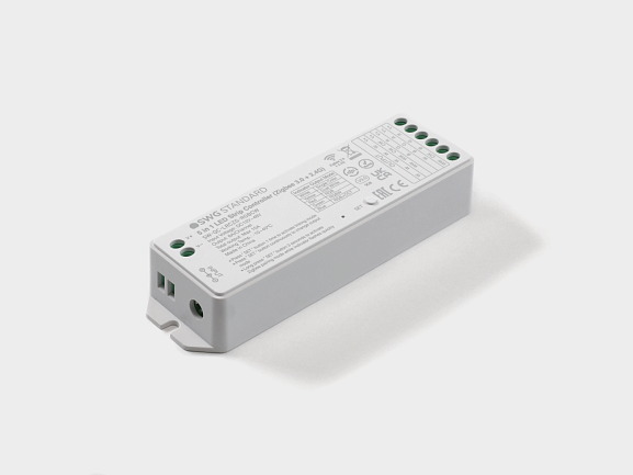 Фото Контроллер Zigbee для светодиодной ленты 5 в 1 (монохромный, CCT, RGB/RGBW, RGB+CCT), 16A 12/48В от магазина SWGShop.ru