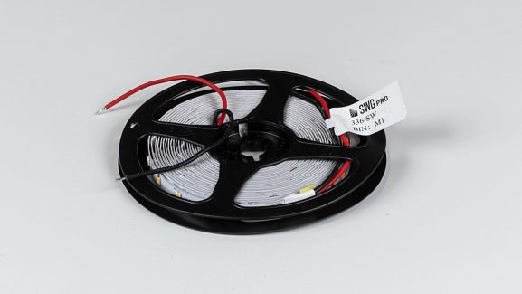 Фото Светодиодная лента SWG PRO 2835, 60 LED/м, 4,8 Вт/м, 24В , IP20, Цвет: Теплый белый, SWG2P60-24-4.8-WW от магазина SWGShop.ru